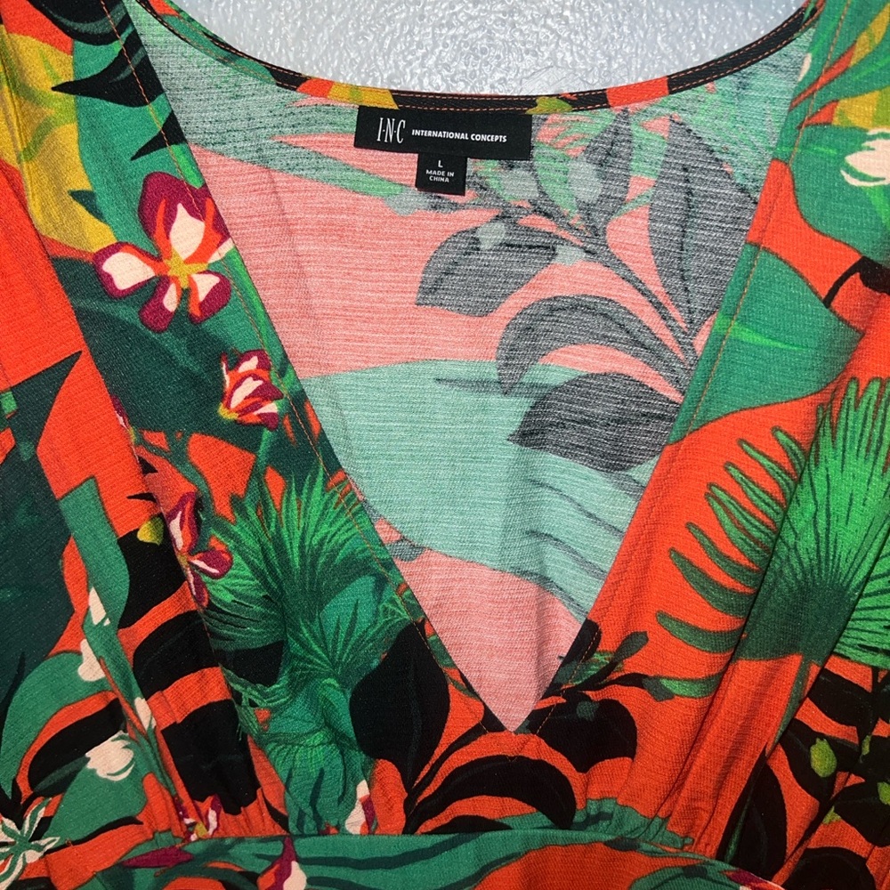 INC International Concepts Tropical Print Maxi Skirt - Picture 2 of 7